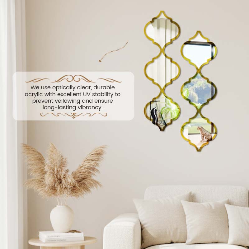 🔥🔥12PCS 3D Acrylic Mirror Rhombus Wall Stickers