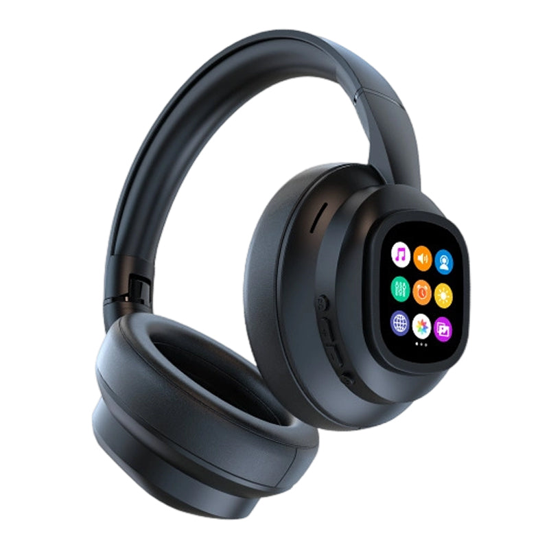 ✨ AI Bluetooth Headphones - Smart LCD Display & Voice Assistant with Premium Sound Quality for Music & Calls 📱✨