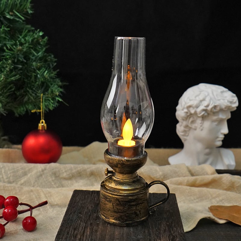 ✨LED Vintage Kerosene Lamp Electronic Swing Candle