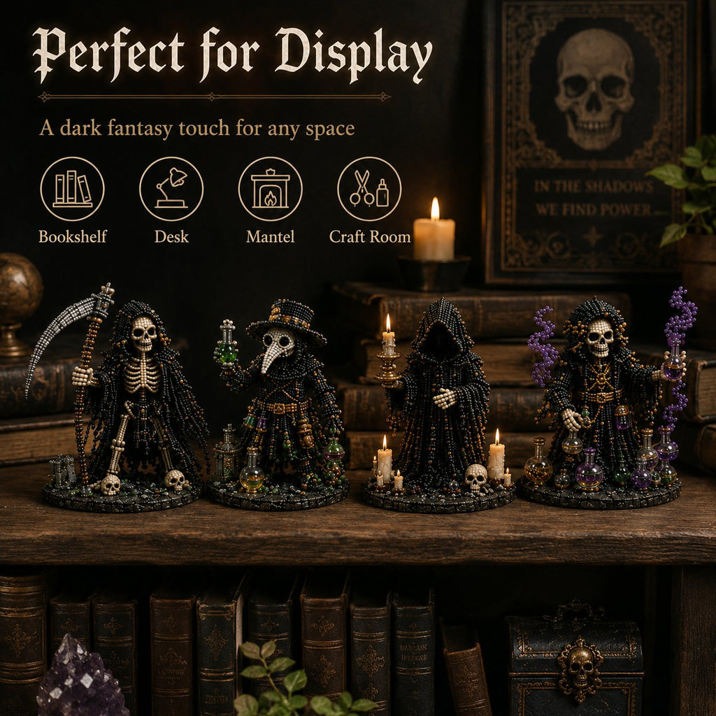 Grim Apothecary Beaded DIY Kit – 4 Dark Fantasy Display Pieces