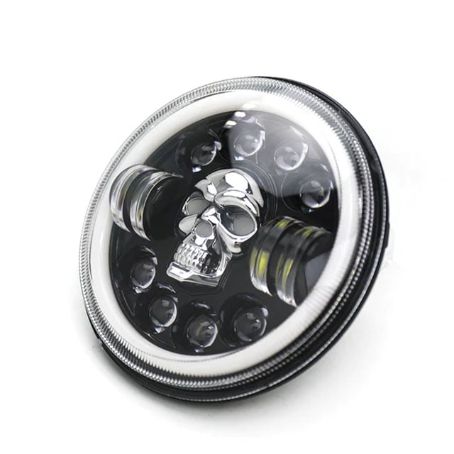 Skull Led 7 inch Skull LED Headlights – lionclay