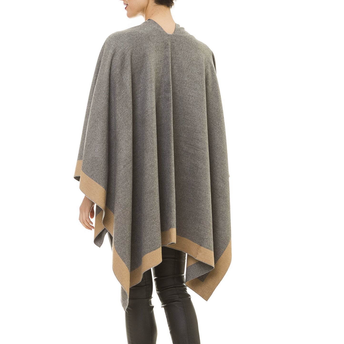 Women's Shawl Wrap Poncho Ruana Cape Cardigan Sweater Open Front