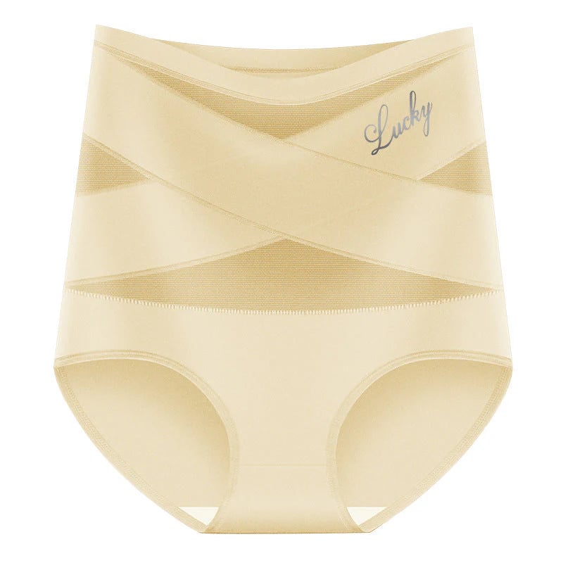 🌸Limited-Time Off-Buy 2 Get 1 Packs✨Plus-Size High-Waist Cross Tummy Control Panties