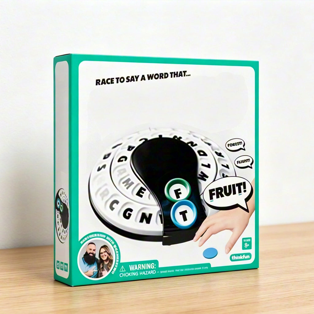🎲Spin & Shout Word Game – Fast-Paced Family Game with Letter Wheels, Spinner Device & 20 Tokens