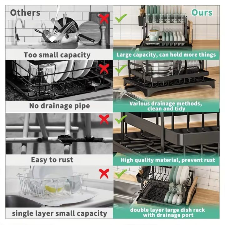 🔥Premium 2-Tier Dish Rack