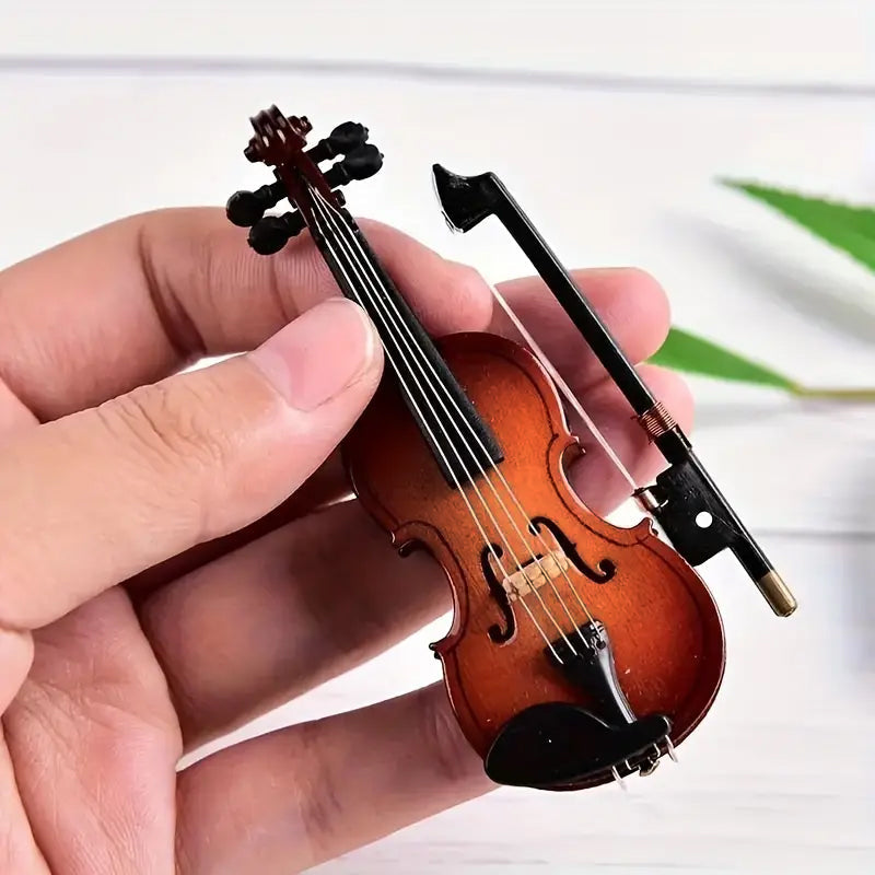 🎄 Mini Violin Model Ornament – Exquisite Detail, Perfect for Graduation Gift & Holiday Decor ✨📦