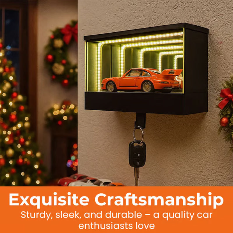🚗 Infinity Mirror LED Garage Key Holder