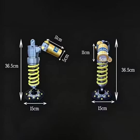 🎁🔥Ohlins Inspired Suspension Shock Absorber Lamp - Adjustable LED Light for Gamers & Car Enthusiasts