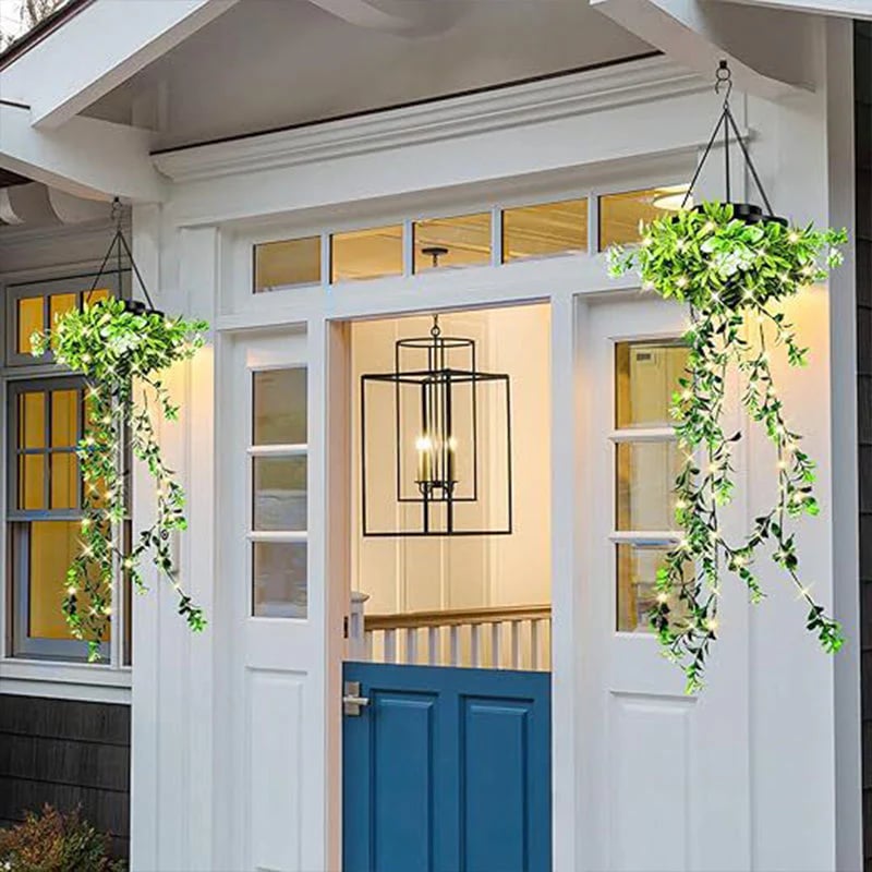 🔥 Solar-Powered Hanging Lamp made of Milangras 🌿 Create Your Own Cozy Garden 💡