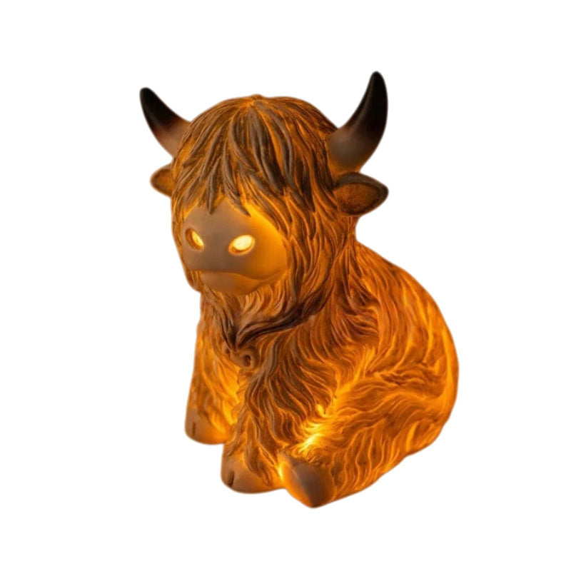 💥Cute Highland Cow Night Light
