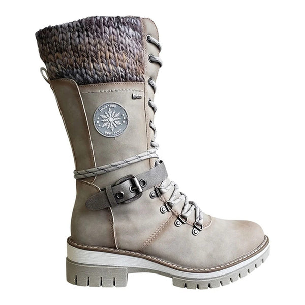 Phoebe Color Contrast Harness Boots