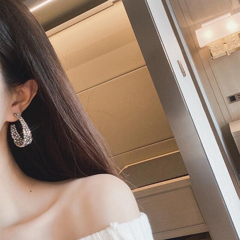 Rhinestone earrings