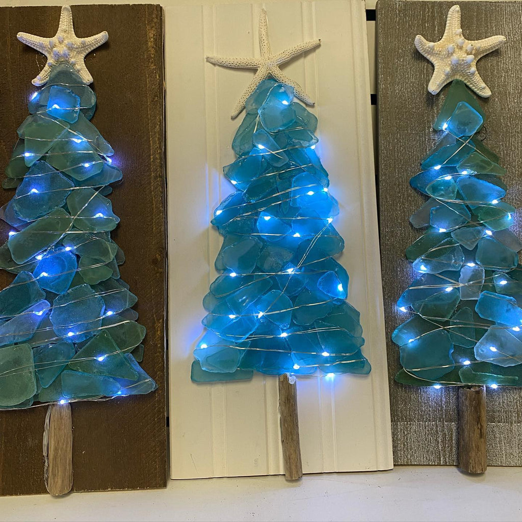 🌲🌲DIY Sea Glass Christmas Tree