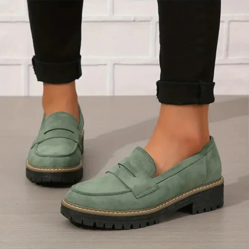 🌿Women's Comfortable Chunky Slip On Platform Loafers