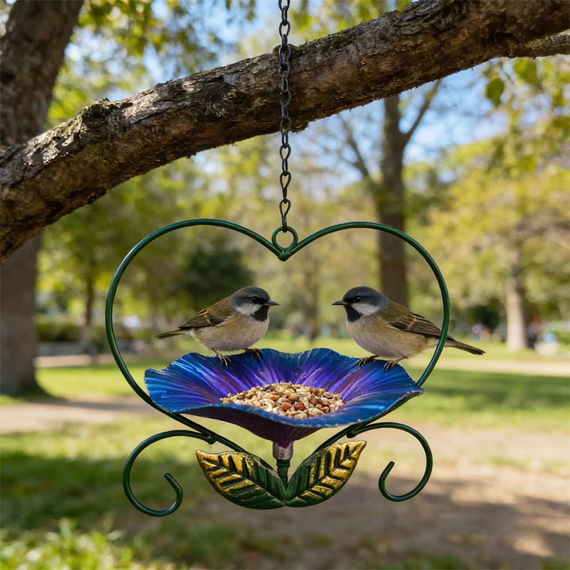Outdoor Hanging Heart-Shaped Bird Feeder