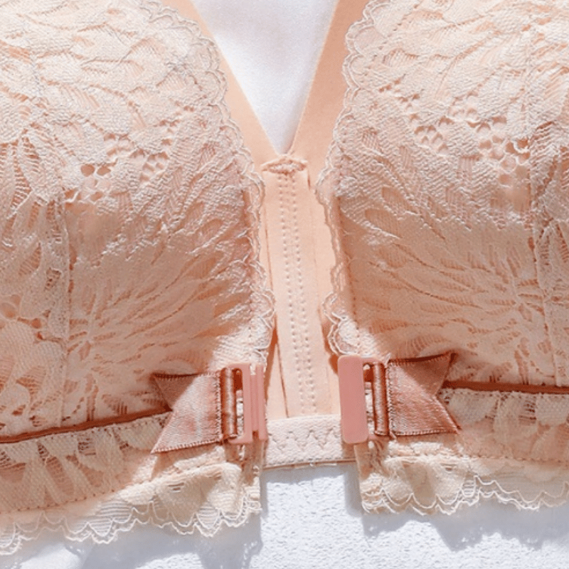 📦Lace women's bra with front closure and anti-relaxation design🎄