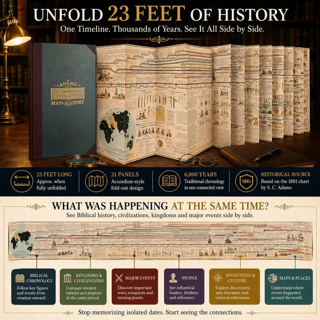 🔥HOT SALE🔥  📜Adams SynChronological Chart of History