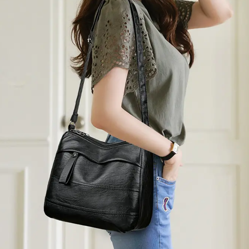 🔥Retro Large-Capacity Multilayer Shoulder Bag