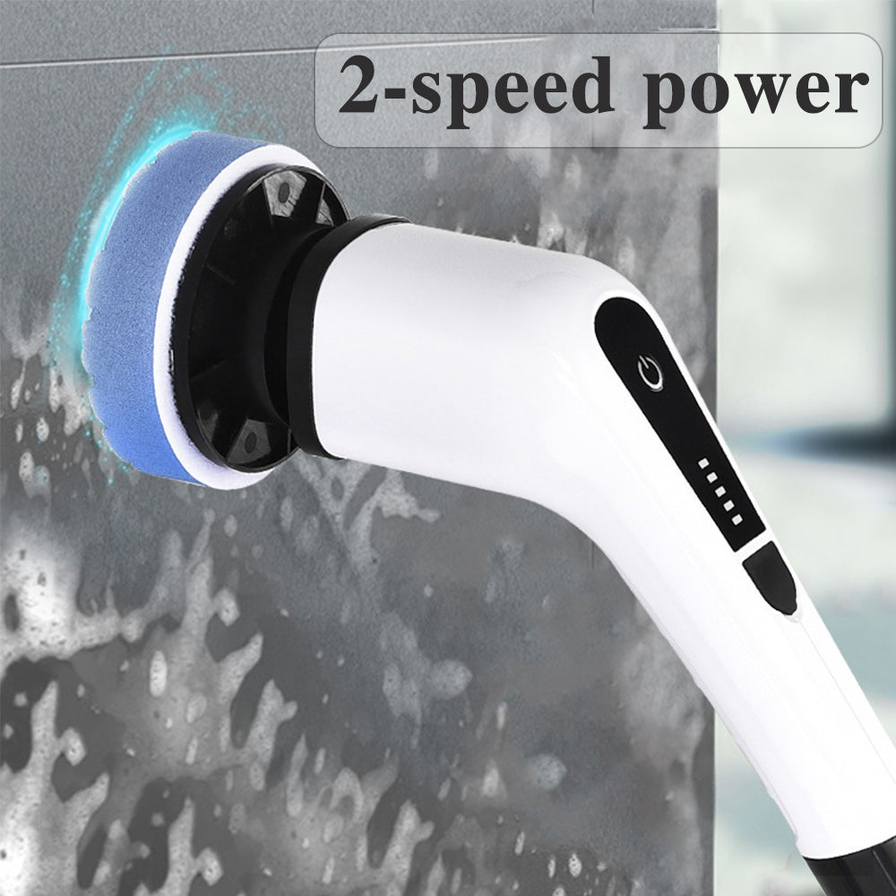 🔥 7-in-1 Cordless Electric Long Handle Retractable Cleaning Brush
