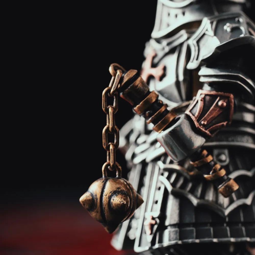 🔥-Crusader Figurine, Magnetic Action Figure, Metal Model Kit, Medieval Knight Statue