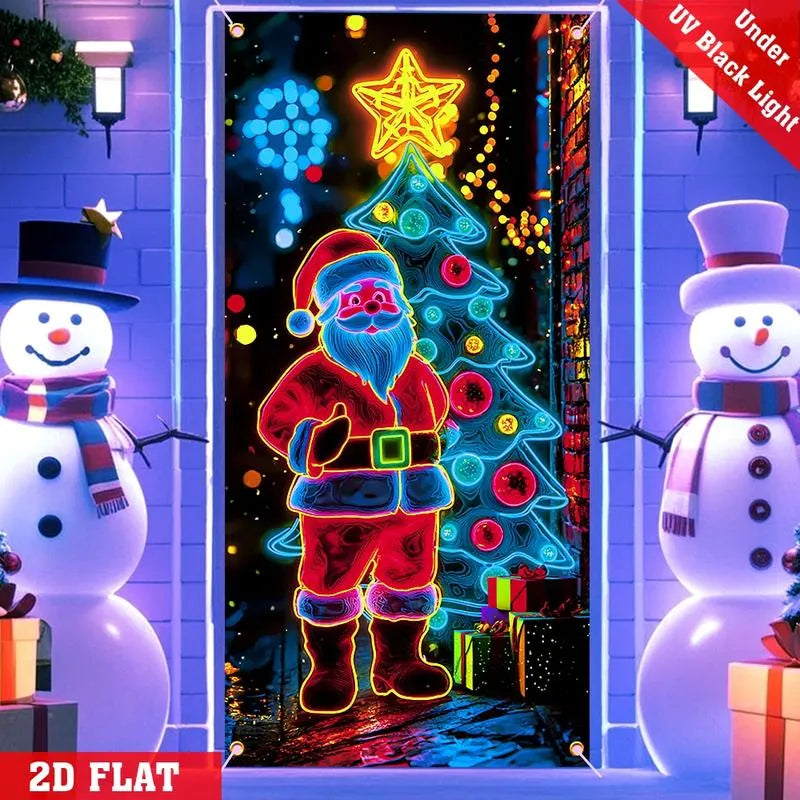 🎄Christmas Door Cover For Instant Holiday Decor