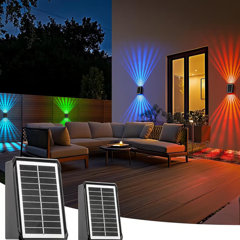 ⏳Time-limited Special⌛ Outdoor Waterproof 4 LED Solar Wall Decorative Spotlight