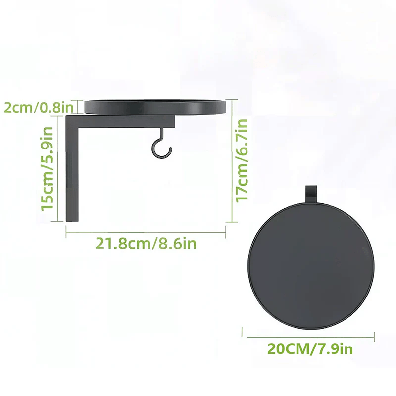 Wall-Mounted Metal Bird Bath – Antique Bronze Finish 🐦