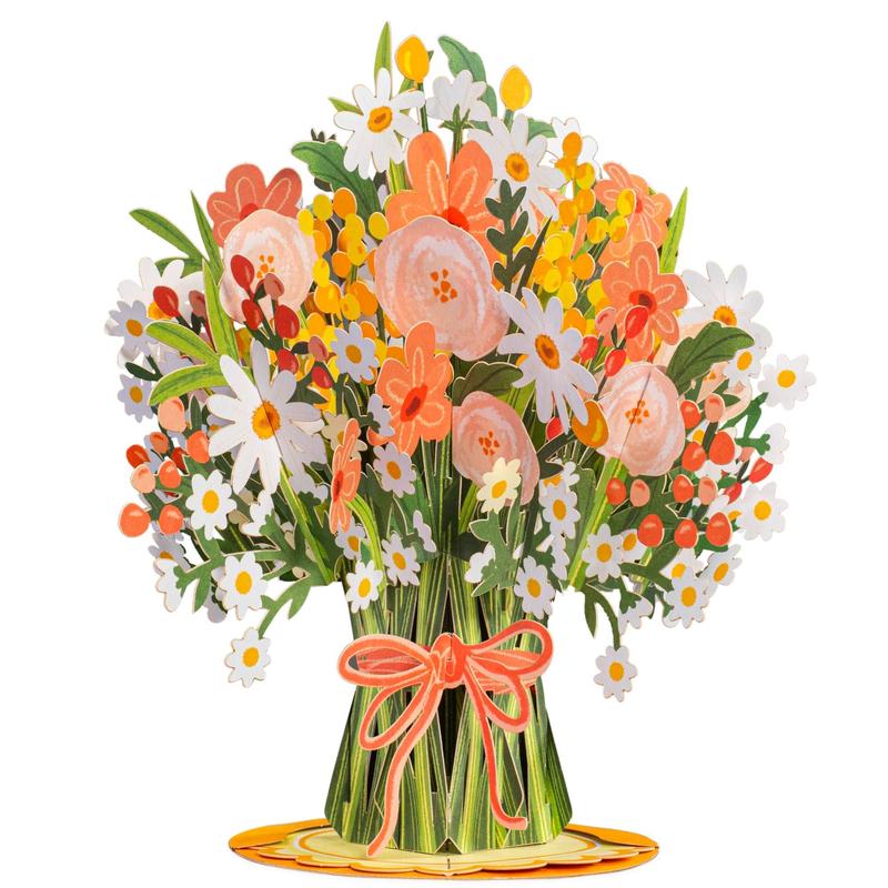 Paper Love 3D Pop-Up Valentine’s Card 🌹 Romantic Flower Bouquet Keepsake 💌 Perfect Gift for Loved Ones 🎁