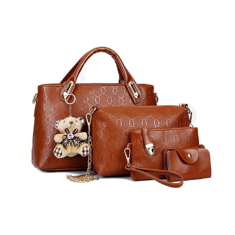 👜 Handbag with Four-piece Set