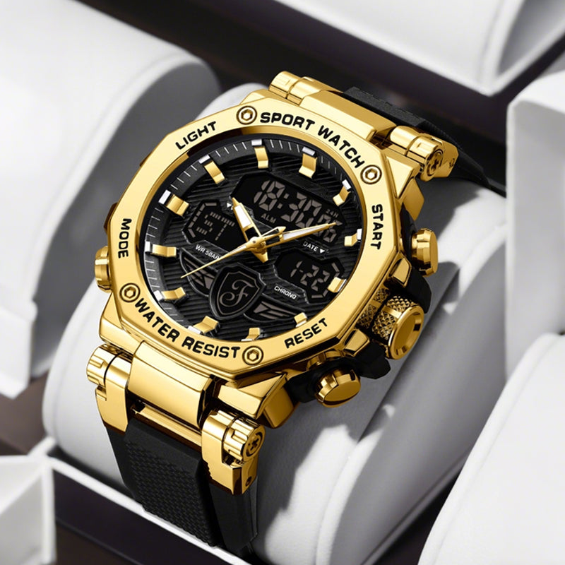 ⏰Waterproof and luminous multifunction watch for men
