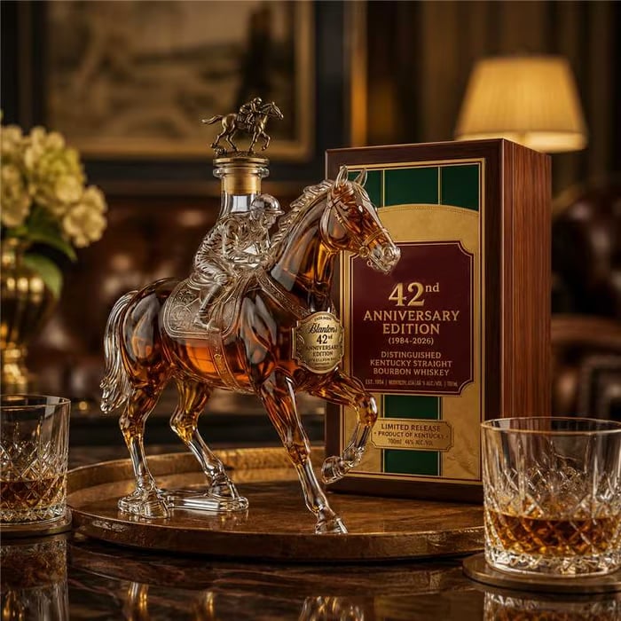 42nd Anniversary Limited Edition Bourbon Whiskey Decanter
