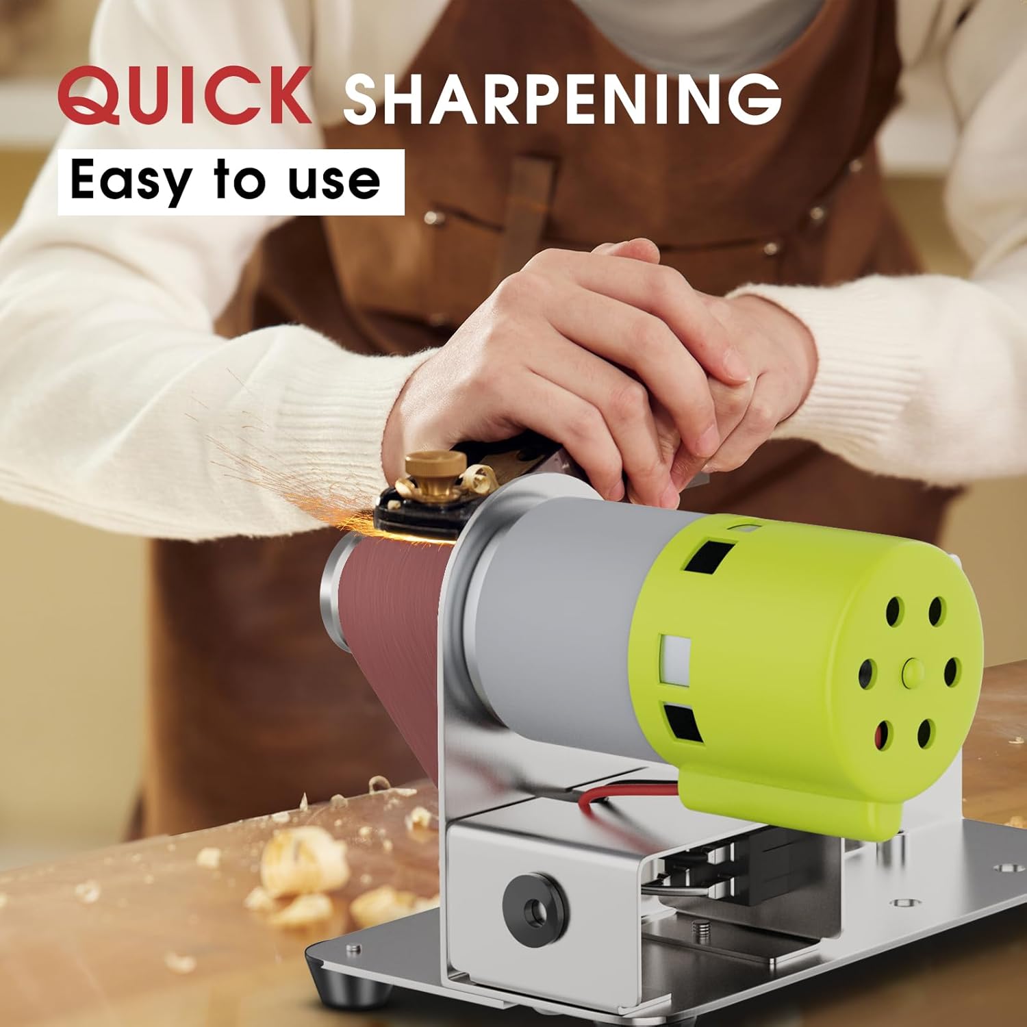 7 Adjustable Speed 15 Degree Belt Sander
