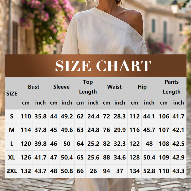 Women's Asymmetrical One-Shoulder Top & Pants Set