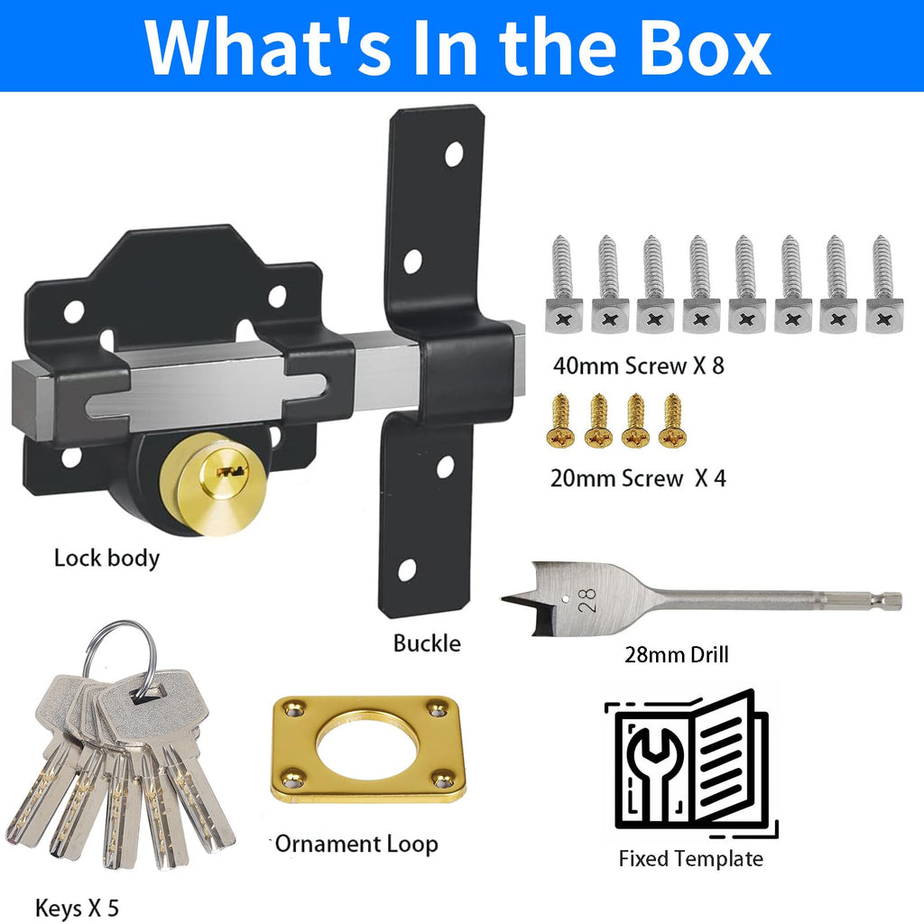 💥Long Throw Gate Lock-The Unbreakable Gate Lock💥 – lionclay