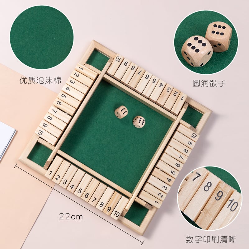 🎉 Best Selling🎁Shut the box-Wooden dice board game