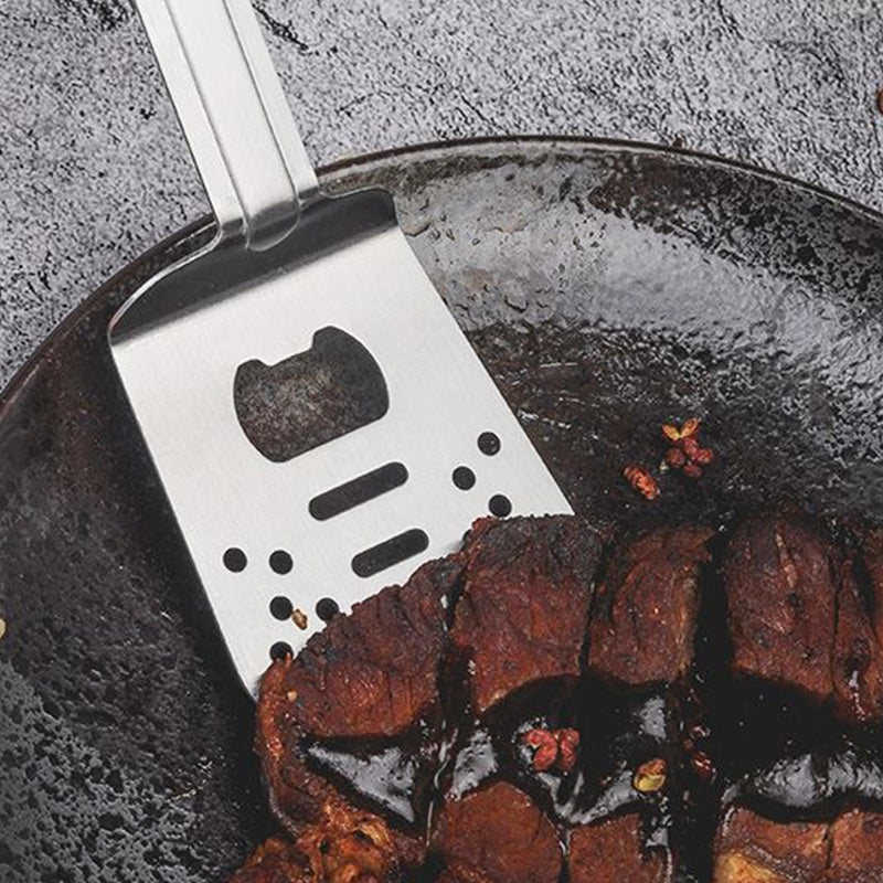 🔥3-in-1 Camping BBQ Grill Utensils Home Fork Spatula Clip