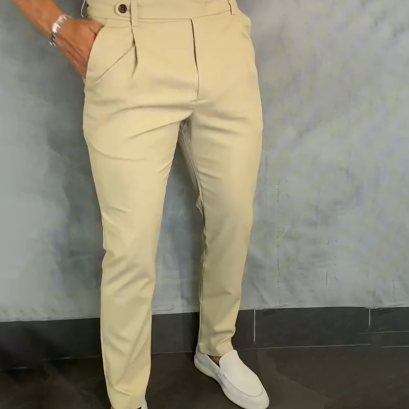 🔥Hot Sale Deals-Men's Slim Fit Tapered Dress Trousers