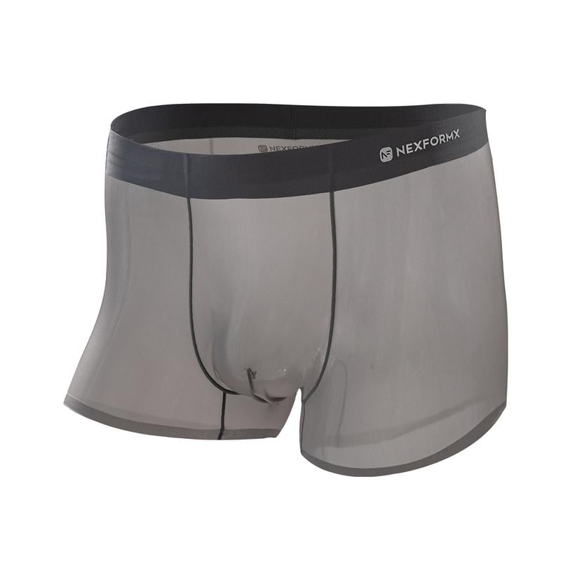 🎁Summer Comfort Men's Ultra-Thin Cooling Boxer Briefs Lightweight Microfiber Underwear Breathable No-Show Design
