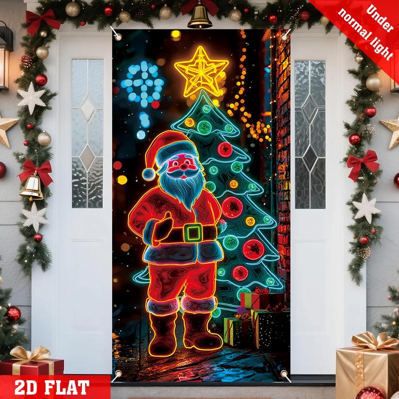 🎄Christmas Door Cover For Instant Holiday Decor