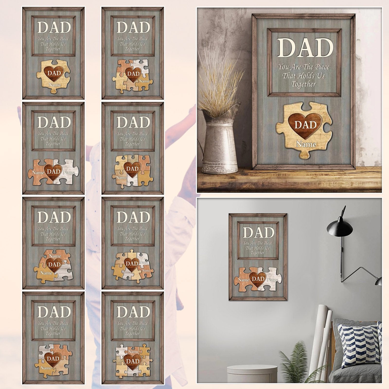 Family Member Puzzle Piece Gift