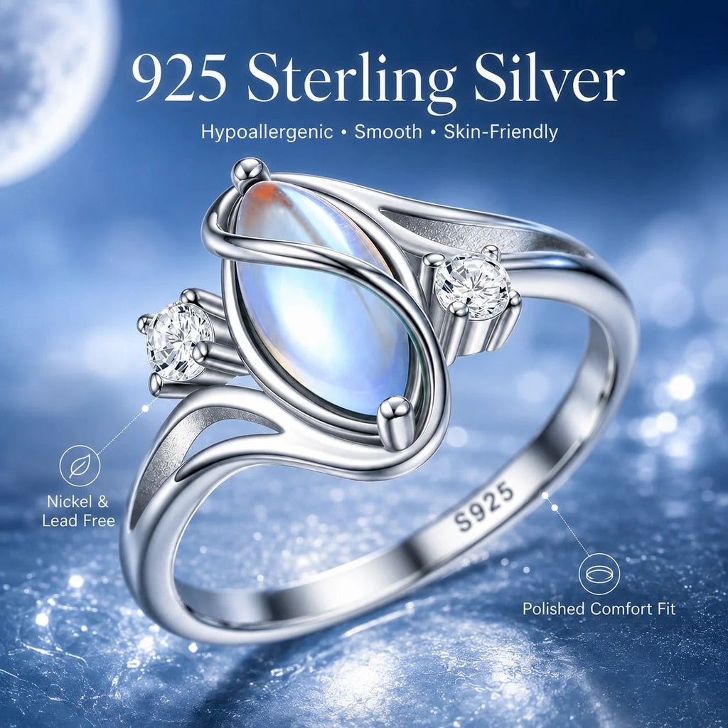 🔥HOT SALE🔥 Rainbow Moonstone Ring