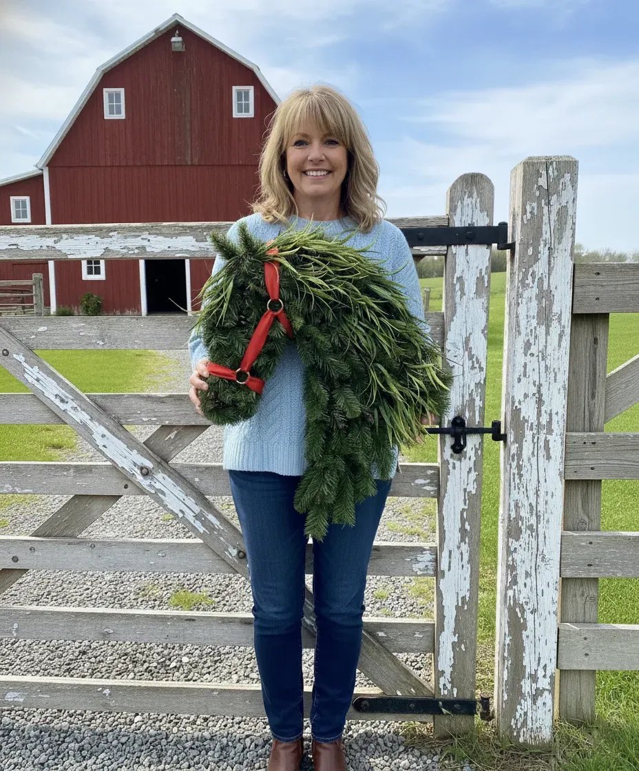 🐴Horse Head Wreath – Farmhouse Equestrian Door Decor✨