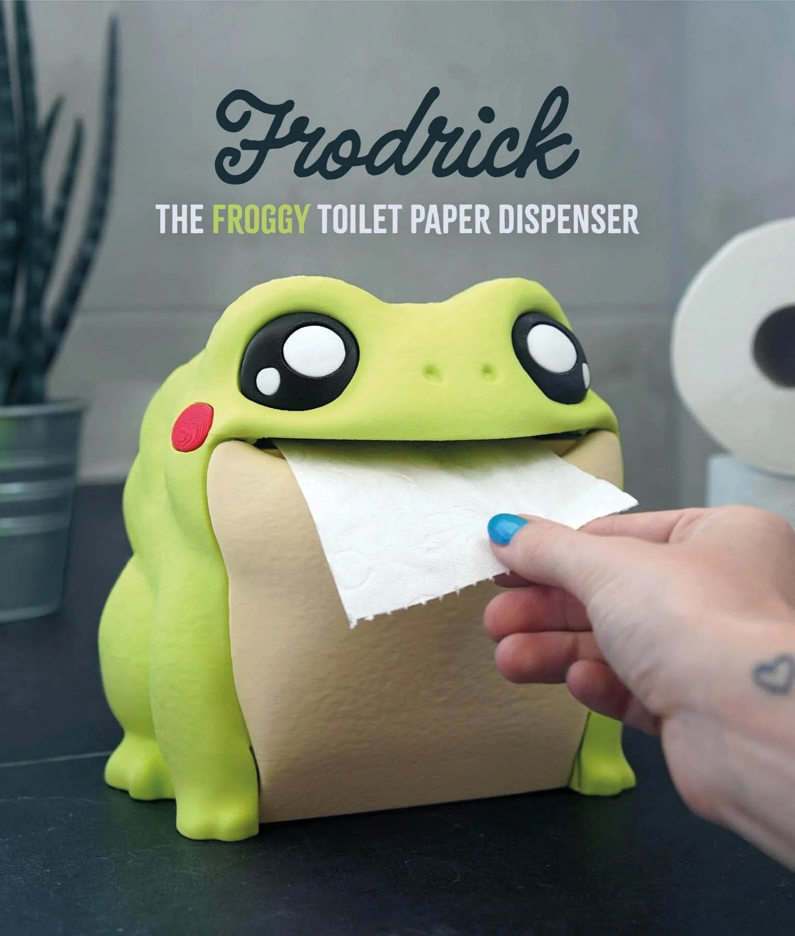 🎁🐸Frog toilet paper dispenser