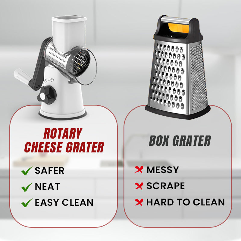 🔥 Multifunctional Manual Rotary Grater & Chopper 🚀