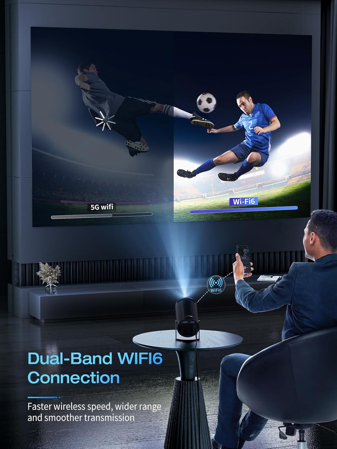 🎉Mini Projector - 4K FHD 1080P Supported 🎥