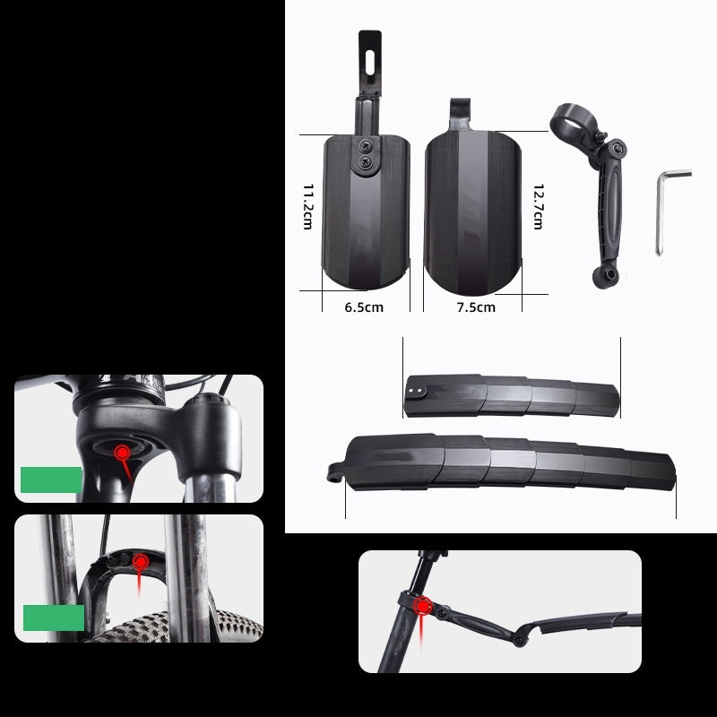 🔥Hot Sale Offers-Retractable & Adjustable Bicycle Mudguard Set