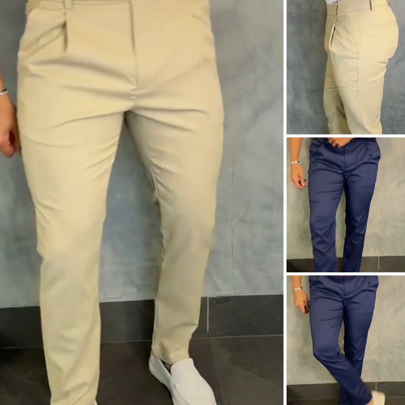 🔥Hot Sale Deals-Men's Slim Fit Tapered Dress Trousers