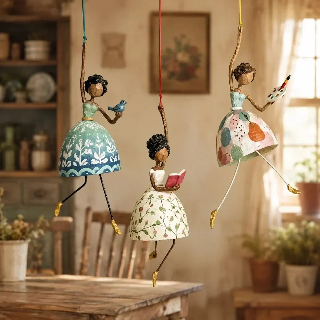 🎉✨ Whimsical Dancing Lady Hanging Ornament