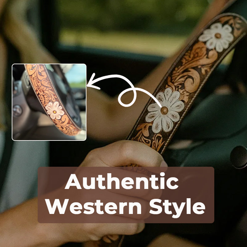 Western Cowboy Steering Wheel Cover