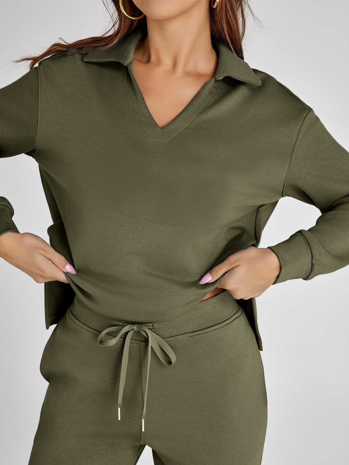 🔥Last Day Free Shipping-Women's 2 Piece Sets Outfits Casual Long Sleeve Sweatsuits Sets